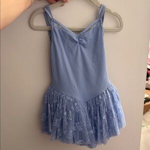 Blue Ballet Dress with Lace Skirt
